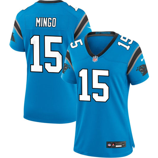 Jonathan Mingo Women's Nike  Blue Carolina Panthers Alternate Custom Game Jersey