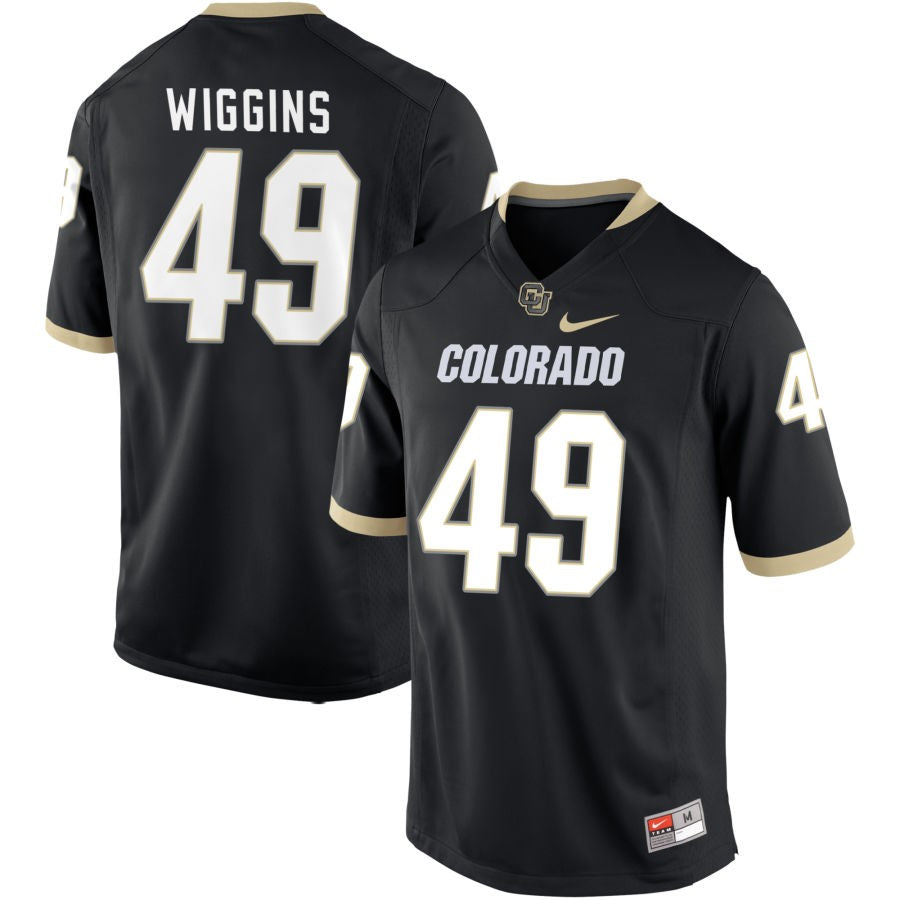 Quency Wiggins Men's Nike Black Colorado Buffaloes Pick-A-Player NIL Replica Football Jersey