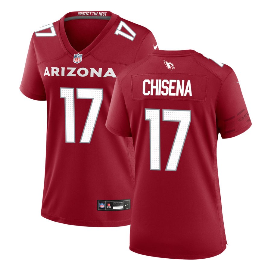 Dan Chisena Women's Nike Cardinal Arizona Cardinals Custom Game Jersey