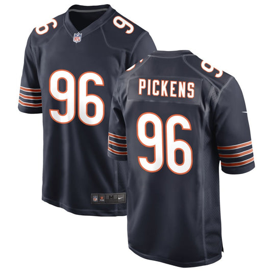 Zacch Pickens Men's Nike Navy Chicago Bears Custom Game Jersey