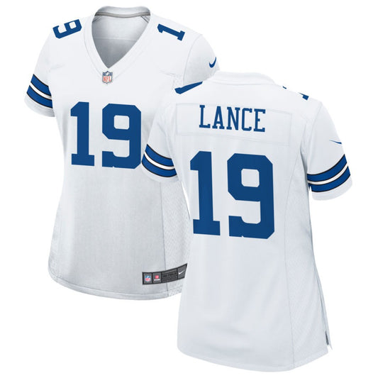 Trey Lance Women's Nike White Dallas Cowboys Custom Game Jersey