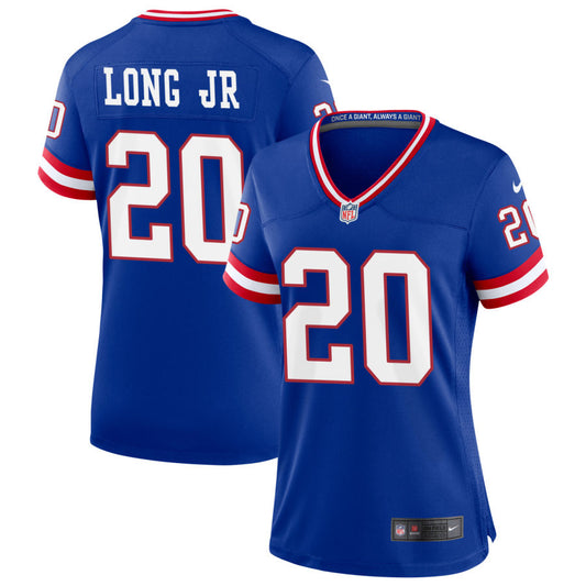 David Long Jr Women's Nike Royal New York Giants Classic Custom Game Jersey