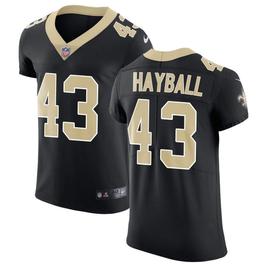 Matthew Hayball Men's Nike Black New Orleans Saints Vapor Untouchable Custom Elite Jersey