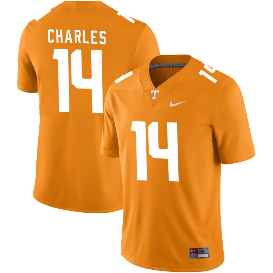 Christian Charles Men's Nike White Tennessee Volunteers Pick-A-Player NIL Replica Football Jersey