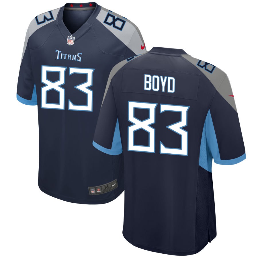 Tyler Boyd Men's Nike Navy Tennessee Titans Custom Jersey