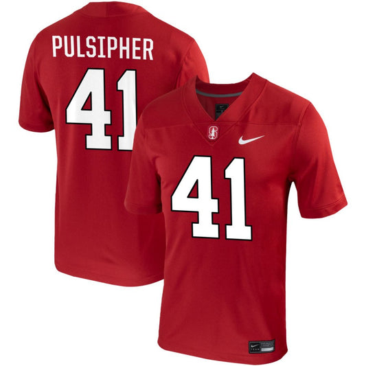 Anson Pulsipher Men's Nike Cardinal Stanford Cardinal Pick-A-Player NIL Replica Football Jersey