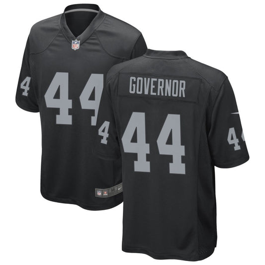 Woo Governor Youth Nike Las Vegas Raiders Black Custom Game Jersey