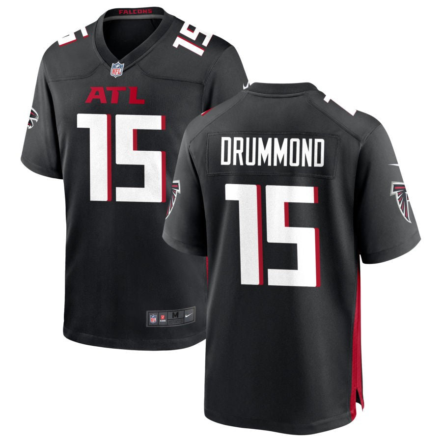 Dylan Drummond Men's Nike Black Atlanta Falcons Custom Game Jersey