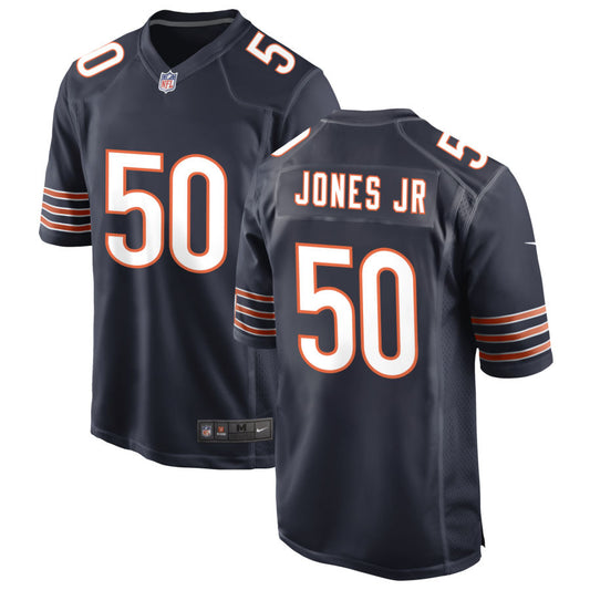 Carl Jones Jr Men's Nike Navy Chicago Bears Custom Game Jersey