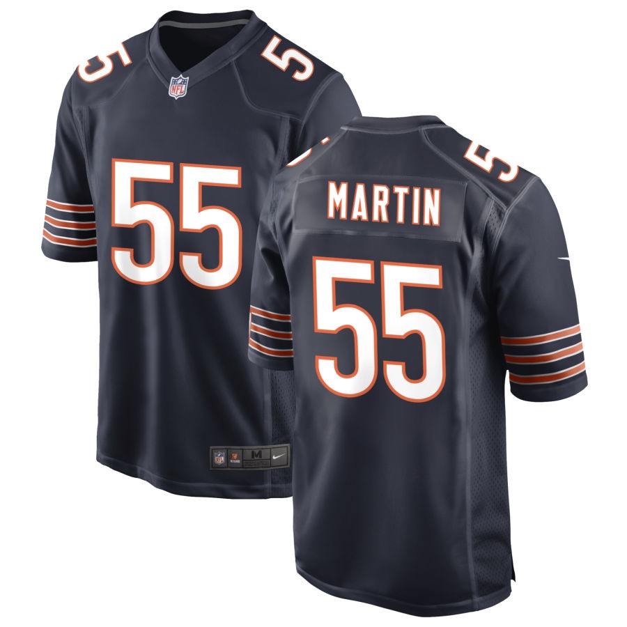 Jacob Martin Men's Nike Navy Chicago Bears Custom Game Jersey