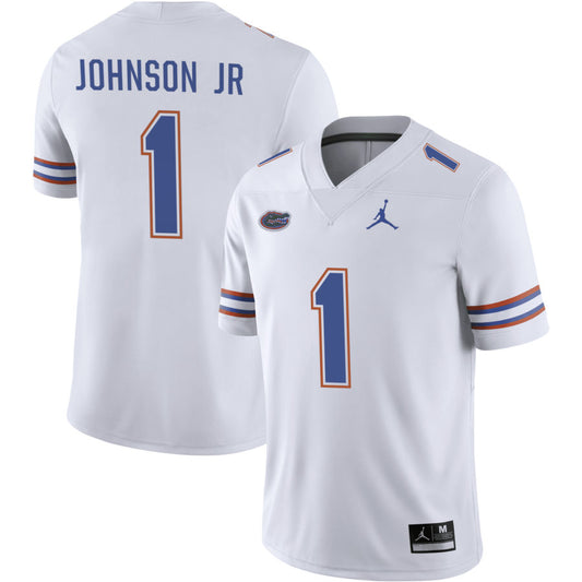 Montrell Johnson Jr Men's Jordan Brand Royal Florida Gators Pick-A-Player NIL Replica Football Jersey