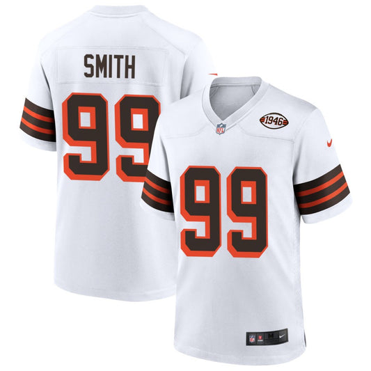 Za'Darius Smith Men's Nike White Cleveland Browns 1946 Collection Alternate Custom Jersey