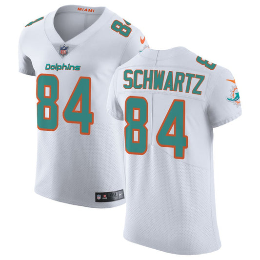 Anthony Schwartz Men's Nike White Miami Dolphins Vapor Untouchable Elite Custom Jersey