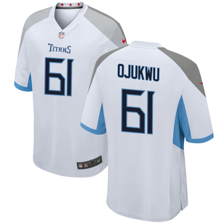 John Ojukwu Men's Nike White Tennessee Titans Custom Game Jersey