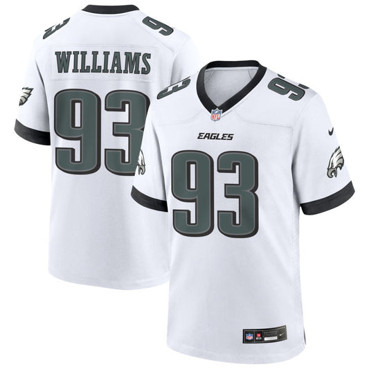 Milton Williams Men's Nike White Philadelphia Eagles Custom Game Jersey