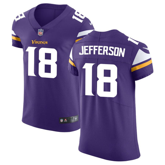 Justin Jefferson Men's Nike Purple Minnesota Vikings Vapor Untouchable Custom Elite Jersey