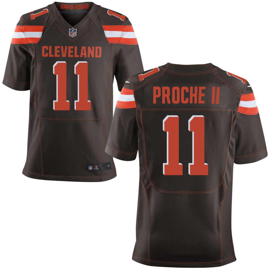 James Proche II Men's Nike Brown Cleveland Browns Elite Custom Jersey