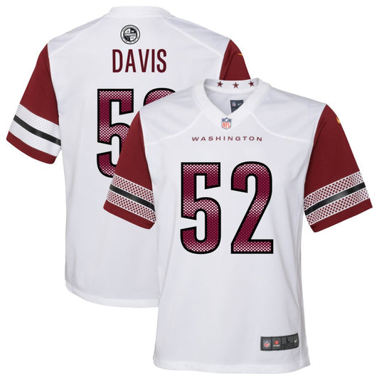 Jamin Davis Youth Nike White Washington Commanders Game Custom Player Jersey