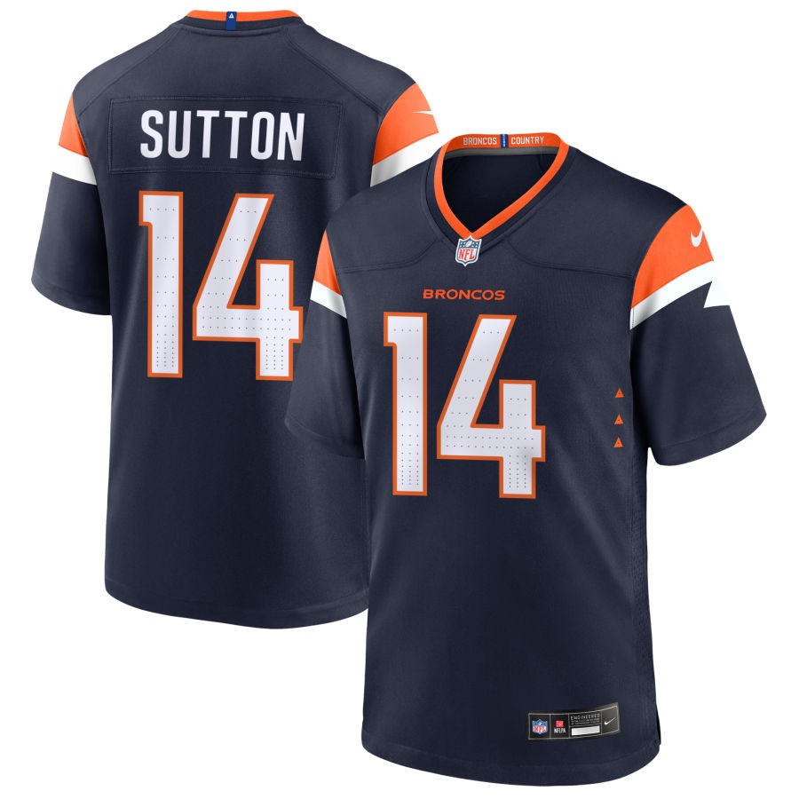 Courtland Sutton Men's Nike  Navy Denver Broncos Alternate Custom Game Jersey