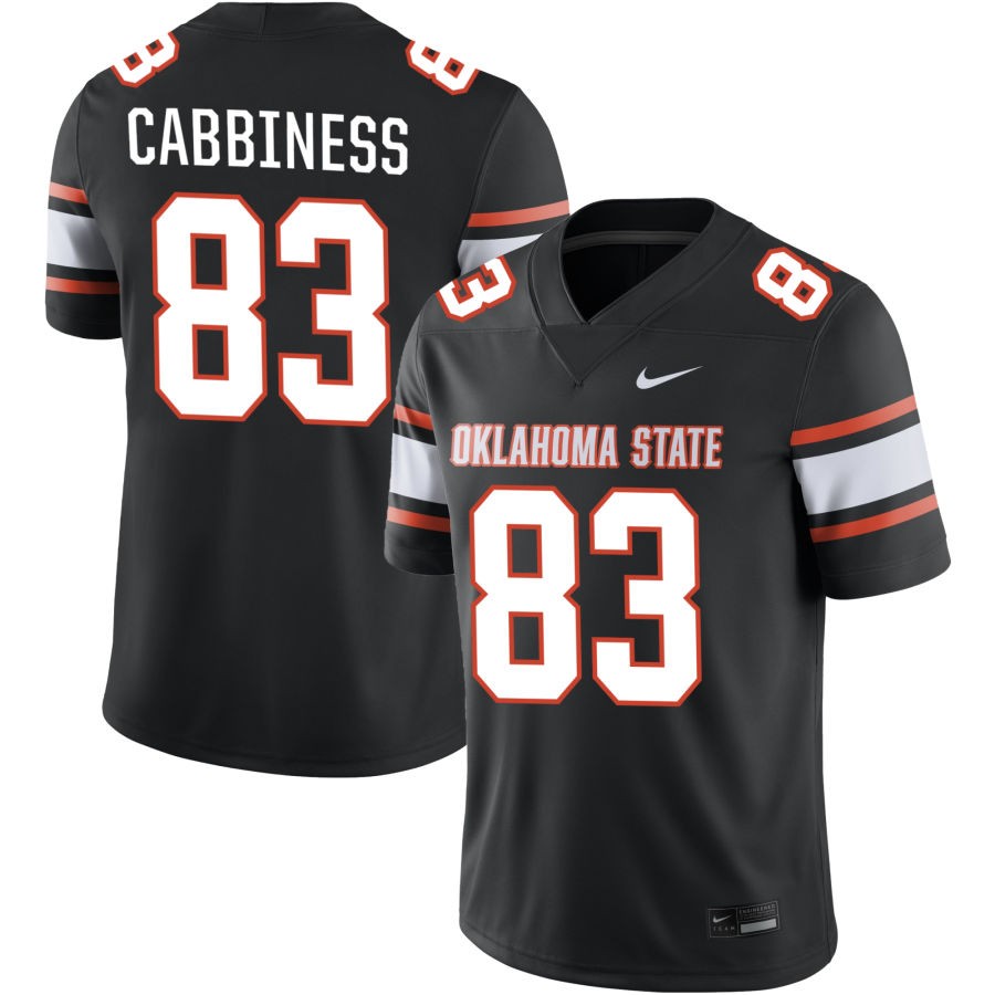 Cale Cabbiness Men's Nike  Black Oklahoma State Cowboys  Alternate NIL Pick-A-Player Game Jersey