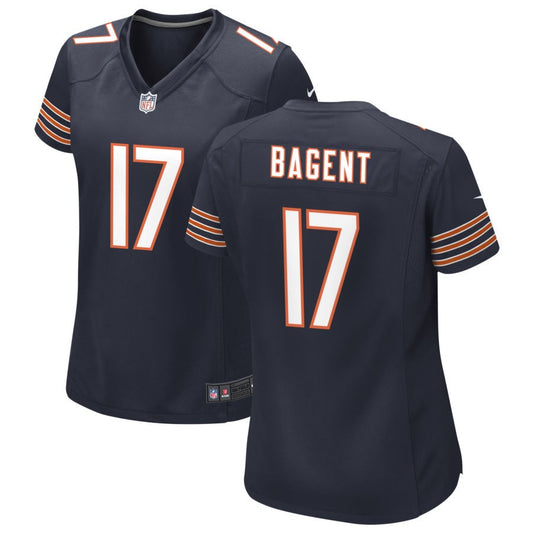 Tyson Bagent Women's Nike Navy Chicago Bears Custom Game Jersey