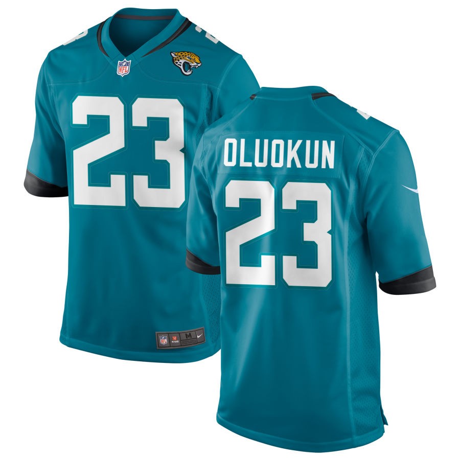 Foyesade Oluokun Youth Nike Teal Jacksonville Jaguars Custom Game Jersey