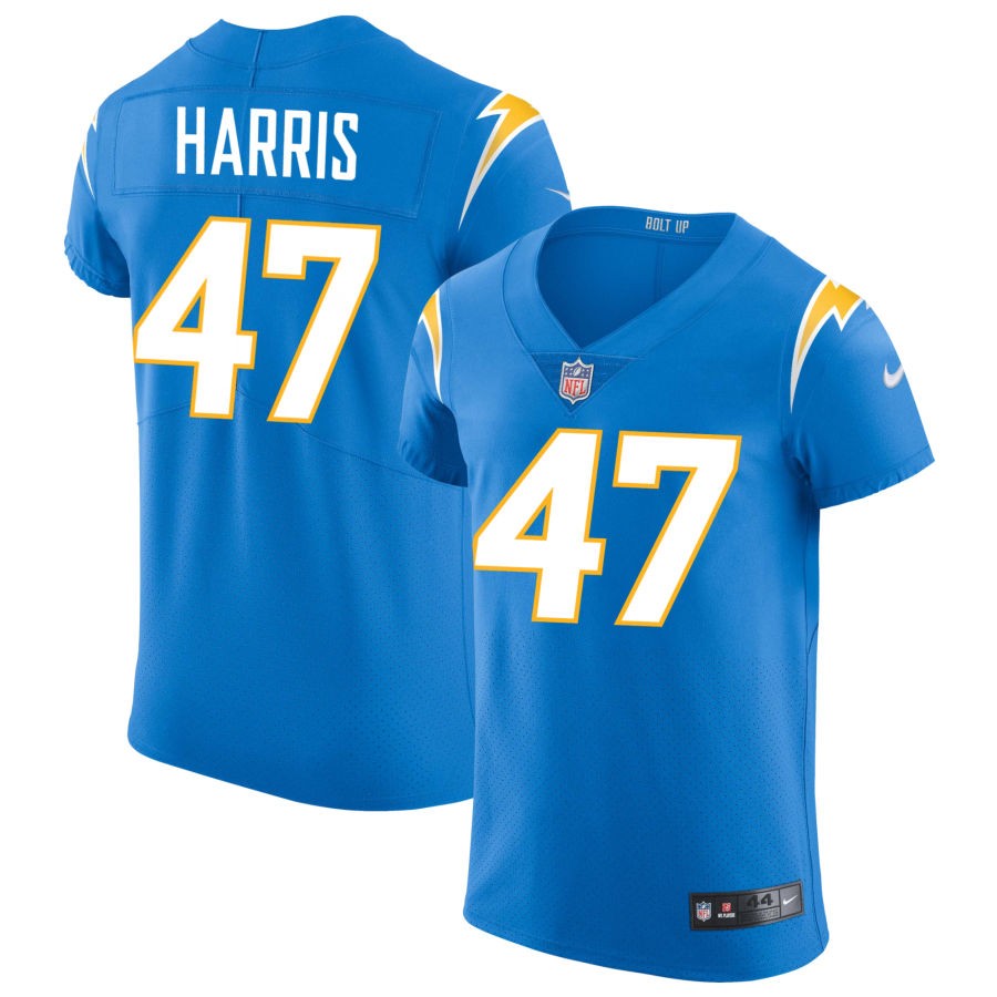 Josh Harris Men's Nike Powder Blue Los Angeles Chargers Vapor Elite Custom Jersey