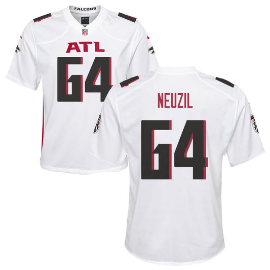 Ryan Neuzil Youth Nike Atlanta Falcons White Custom Game Jersey