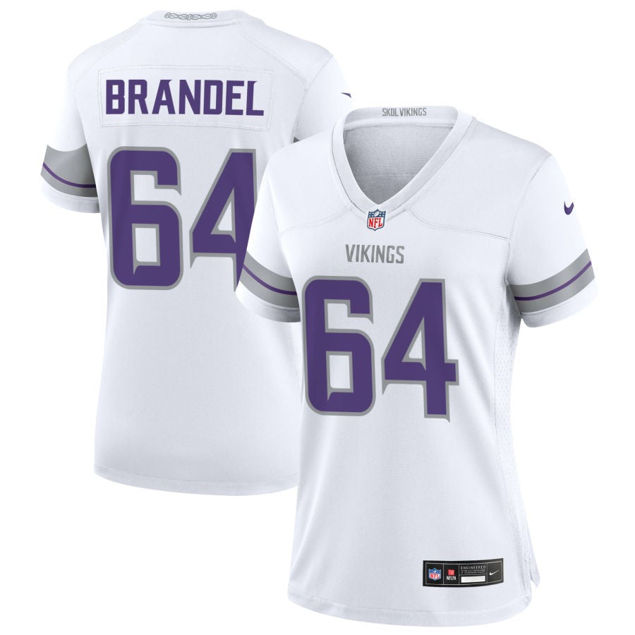 Blake Brandel Women's Nike White Minnesota Vikings Alternate Custom Game Jersey