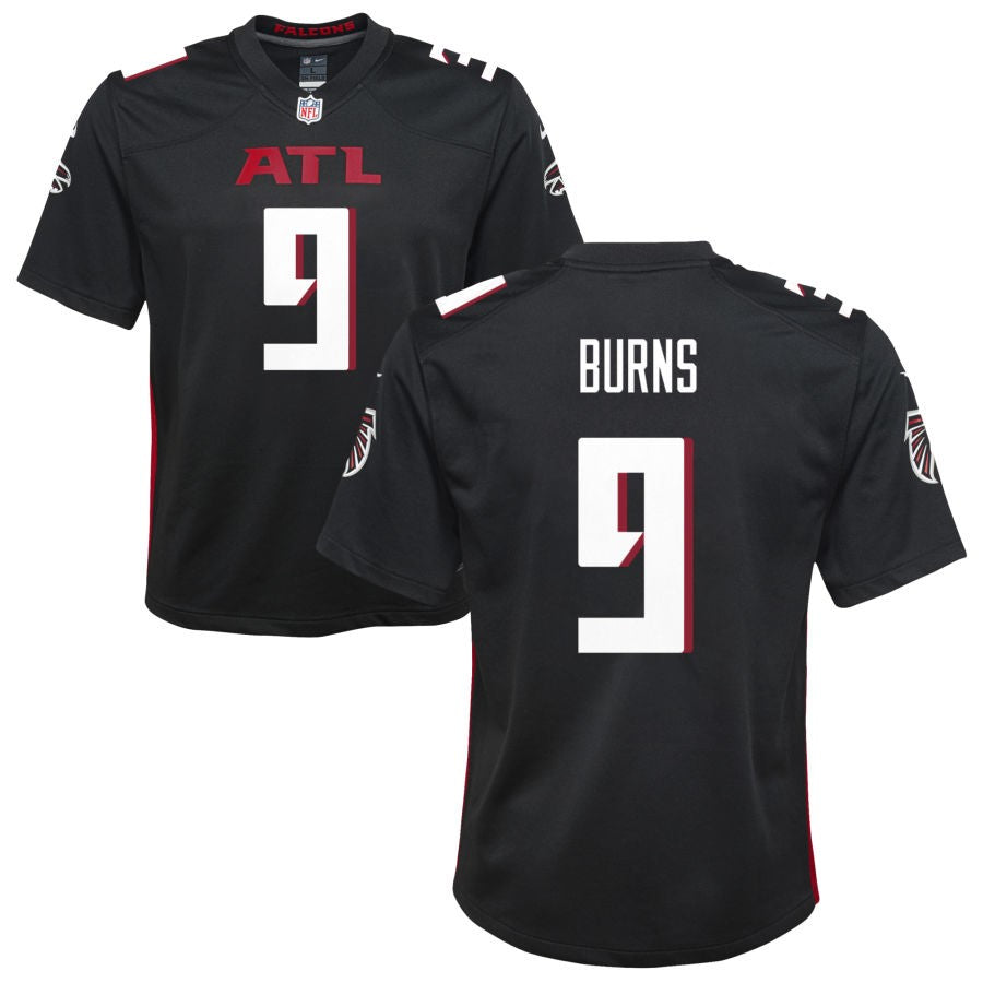 Robert Burns Youth Nike Black Atlanta Falcons Custom Game Jersey