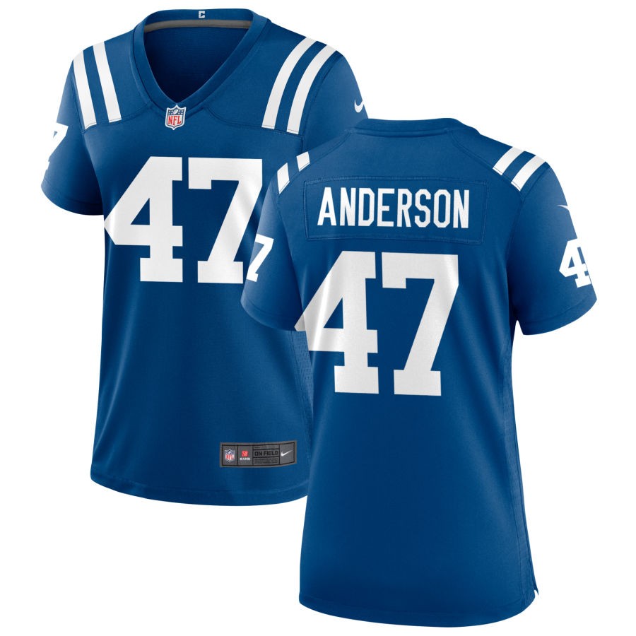 Liam Anderson Women's Nike Indianapolis Colts Royal Custom Game Jersey