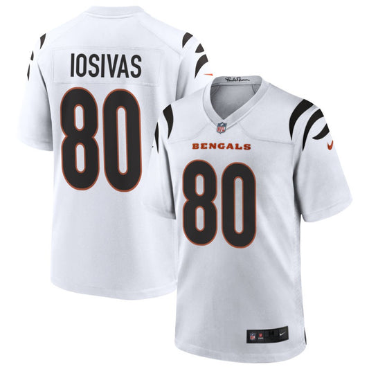 Andrei Iosivas Men's Nike White Cincinnati Bengals Game Custom Jersey