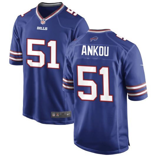 Eli Ankou Men's Nike Royal Buffalo Bills Custom Game Jersey