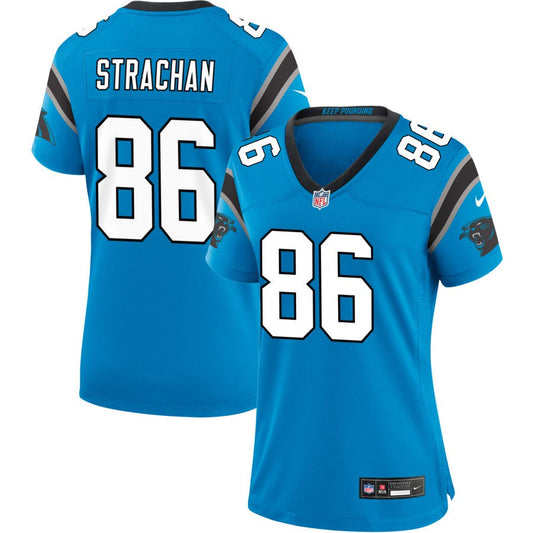 Mike Strachan Women's Nike  Blue Carolina Panthers Alternate Custom Game Jersey