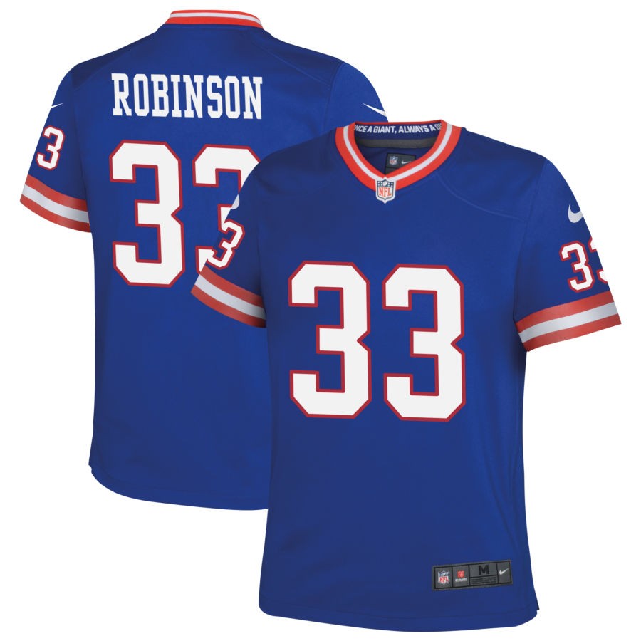 Aaron Robinson Youth Nike Royal New York Giants Classic Custom Game Jersey