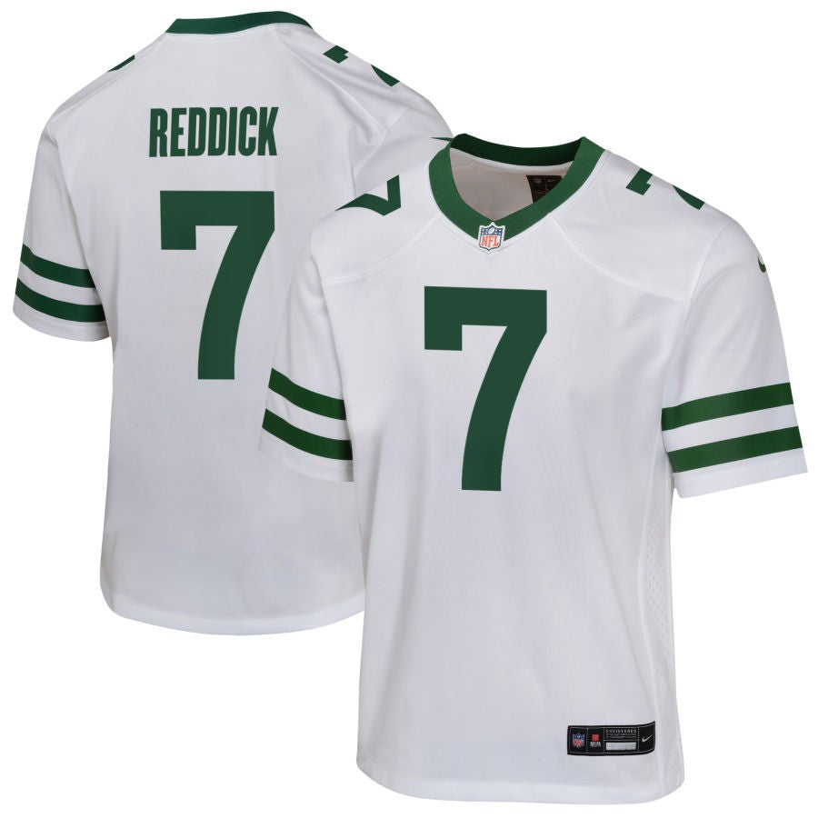Haason Reddick Youth Nike  Legacy White New York Jets Custom Game Jersey