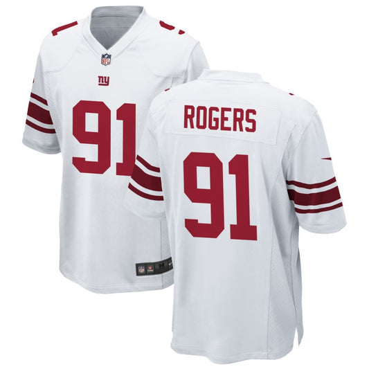 Casey Rogers Men's Nike White New York Giants Custom Game Jersey