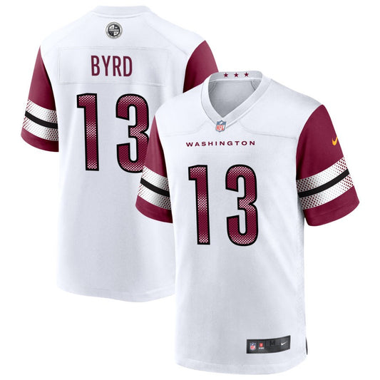 Damiere Byrd Men's Nike White Washington Commanders Game Custom Player Jersey