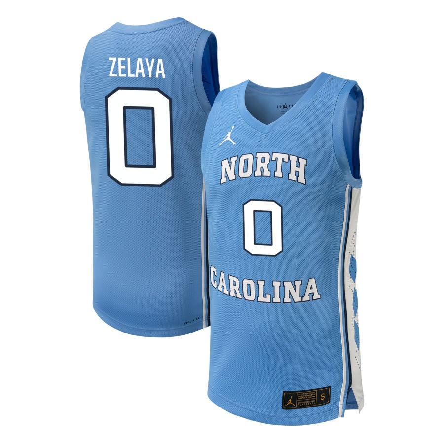 Alexandra Zelaya Unisex Jordan Brand Carolina Blue North Carolina Tar Heels NIL Pick-A-Player Women's Basketball Jersey