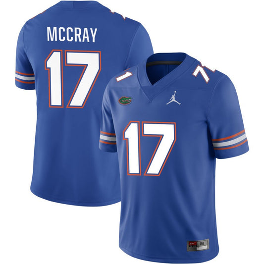 LJ McCray Men's Jordan Brand Royal Florida Gators Pick-A-Player NIL Replica Football Jersey