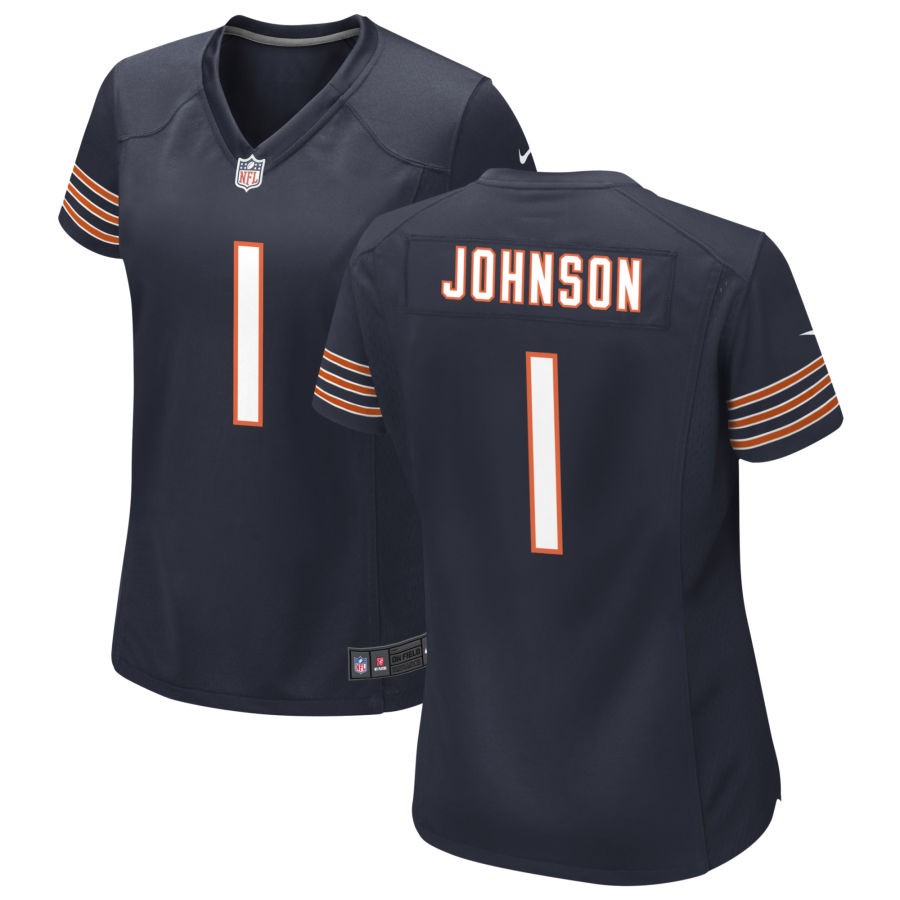 Jaylon Johnson Women's Nike Navy Chicago Bears Custom Game Jersey