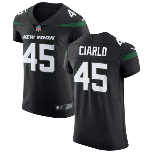 Jimmy Ciarlo Men's Nike Stealth Black New York Jets Vapor Untouchable Elite Custom Jersey