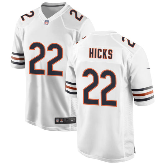 Elijah Hicks Men's Nike White Chicago Bears Custom Game Jersey