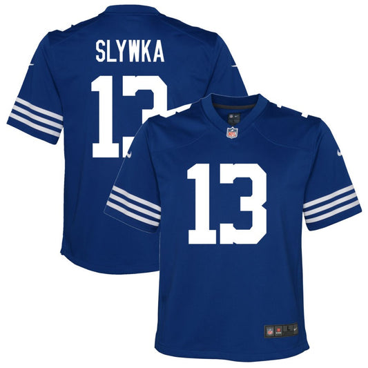 Derek Slywka Youth Nike Royal Indianapolis Colts Alternate Custom Game Jersey