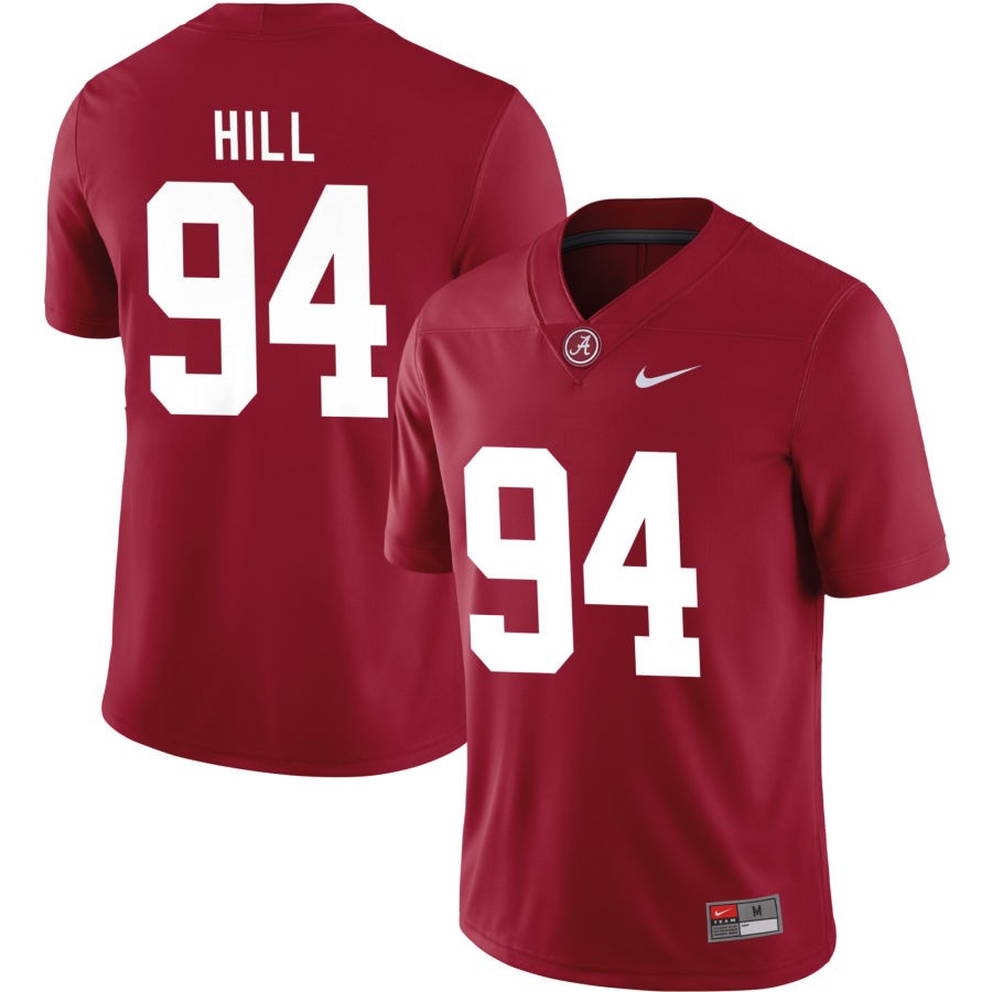 Edric Hill Men's Nike Crimson Alabama Crimson Tide Pick-A-Player NIL Replica Football Jersey