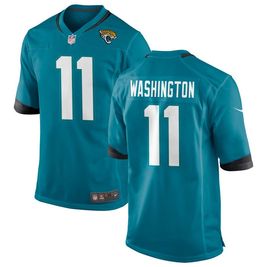 Parker Washington Youth Nike Teal Jacksonville Jaguars Custom Game Jersey