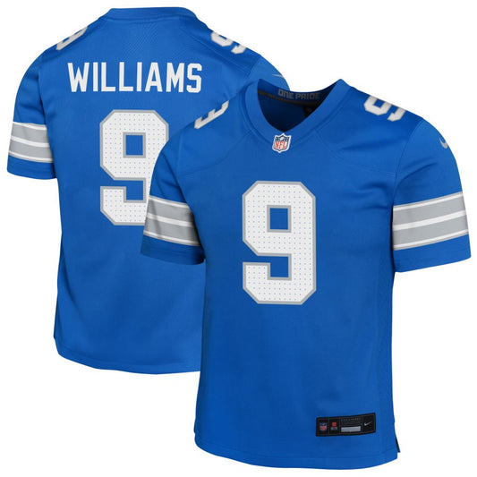 Jameson Williams Youth Nike Blue Detroit Lions Custom Game Jersey