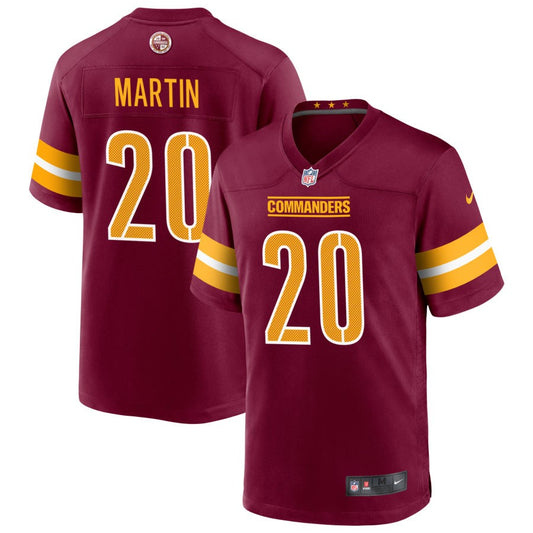 Quan Martin Men's Nike Burgundy Washington Commanders Game Custom Player Jersey