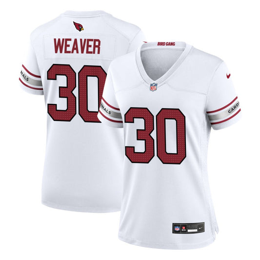 Xavier Weaver Women's Nike White Arizona Cardinals Custom Game Jersey