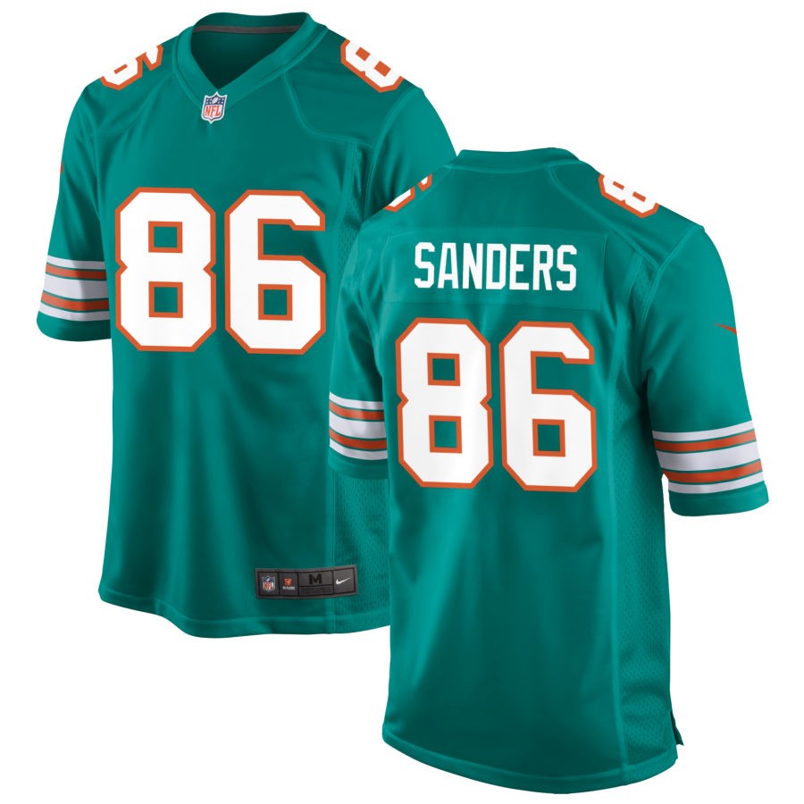 Braylon Sanders Men's Nike Aqua Miami Dolphins Alternate Custom Game Jersey